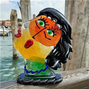 Head of Woman - Picasso - Pop Art - Original Murano Glass