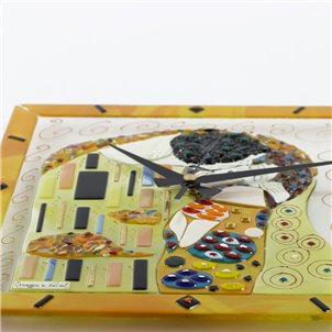 Il Bacio -Tributo a Klimt - Orologio da Parete