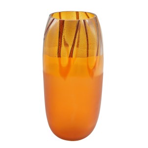 Vaso Roots - Collezione Rialto - Oro e Ambra - Vetro di Murano Originale OMG
