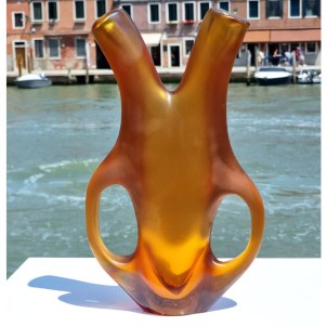 Vase Ansa Amber - Original Murano Glass OMG