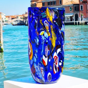 Vaso Matisse - Multicolor - Vetro di Murano originale OMG