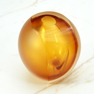 Vaso Oculus Ambra - Sommerso - Vetro di Murano