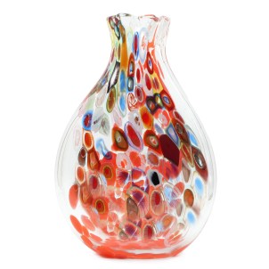 Vaso Murrine - Otello - Rosso - Vetro di Murano Originale OMG 