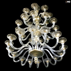 Venetian Chandelier Imperiale Gold Firenze Multilevel  - Original Murano Glass OMG