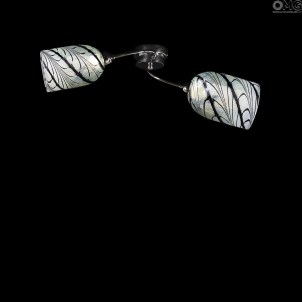 Ceiling Lamp Twister - 2 lights - Original Murano Glass