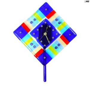 Timegoesby - Reloj de péndulo - Reloj de pared - Cristal de Murano