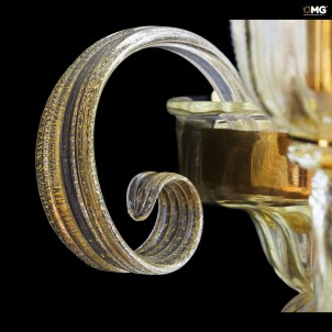 Applique Foscari Oro - Pastorale - Vetro di Murano - 2 Luci