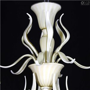 Venetian Chandelier Ivory - Original Murano Glass OMG