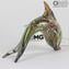 Figurita de delfín en murrino y oro - Animales - Vidrio de Murano original