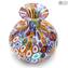 Frasco para perfumes - Millefiori y pan de oro - Vidrio de Murano original OMG