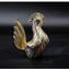 Figurita de gallo en murrino millelfiori dorado - Animales - Vidrio de Murano original OMG