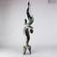 Dance - Sculpture in chalcedony - Original Murano glass OMG