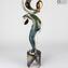 Dance - Sculpture in chalcedony - Original Murano glass OMG