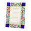 Marco de fotos «Fantasy Blue» con Millefiori - vidrio fundido