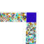 Marco de fotos «Fantasy Blue» con Millefiori - vidrio fundido