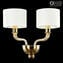 Dubai - Wall Lamp Sconce Applique - 2 lights - Luxury - Original Murano Glass