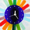 Arcobaleno Orologio da parete - Pendolo - vetro di Murano
