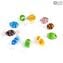 Candies - 10 pieces Mix colors - Murano Glass