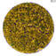 Plate Round Pure Gold 24kt Green Blue Original Murano Glass -  Fruits holder