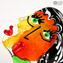 Head of Woman - Picasso - Pop Art - Original Murano Glass