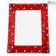 Marco para fotos Murrina - Rojo y murrina