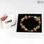 Pulsera Giulia - con detalles dorados - Vidrio de Murano original