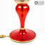 Table Lamp Carnation - Blown Original Murano Glass