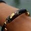 Pulsera Costanza Negro - Vidrio de calcedonia - Vidrio de Murano original OMG