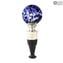 Bottle Stopper Round Blue - Original Murano Glass OMG® + Gift Box