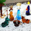 Christmas nativity scene - With Gold Leaf - Original  Murano Glass OMG