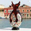 Gabbiano Amber - Vase - Murano glass Millefiori