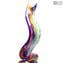 Escultura «Color Waves» - «Color Splash» - Vidrio de Murano original OMG