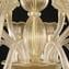Venetian Chandelier Campanula pure Gold 24kt - Murano Glass