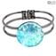 Bracelet Round Blue - Original Murano Glass