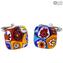Gemelli - Millefiori - Vetro di Murano Originale OMG