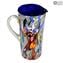 Pitcher Polychrome Silver - Mirò - Original Murano Glass OMG