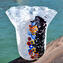 Vaso Arcobaleno - Bianco - Vetro di Murano Originale OMG