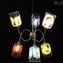 Chagall  Chandelier - Hanging Lamp 6 lights - Original Murano Glass