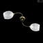 Ceiling Lamp Deco Style - 2 lights - Original Murano Glass
