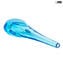 Vaso Viper - celeste - Sommerso - Vetro di Murano Originale OMG