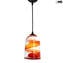 Hanging Lamp Orange - Sbruffy Style - Original Murano Glass