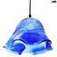 Sospensione Blu - Sbruffi - Original Murano Glass
