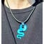Pendente Serpente - blu - Vetro Originale di Murano Originale OMG