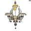 Sconce wall Lamp liberty - Gold 24kt + pendants - Murano Glass - 2 lights