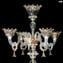 Venetian Chandelier Margherita 8+4 lights - Floral - Original Murano Glass OMG