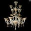 Venetian Chandelier Margherita 8+4 lights - Floral - Original Murano Glass OMG