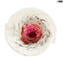 ligure - centrotavola Soffiato rosa e oro  - Original Murano Glass