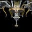Venetian Chandelier - Calla Crystal and gold - Original Murano Glass