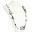 Collana lunga Riga - Celeste e Argento - Vetro di Murano Originale OMG