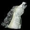 Prancing Byzantine Horse Head with silver - Original Murano Glass OMG